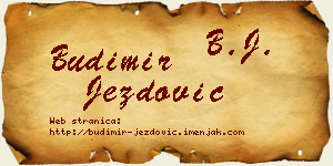 Budimir Jezdović vizit kartica